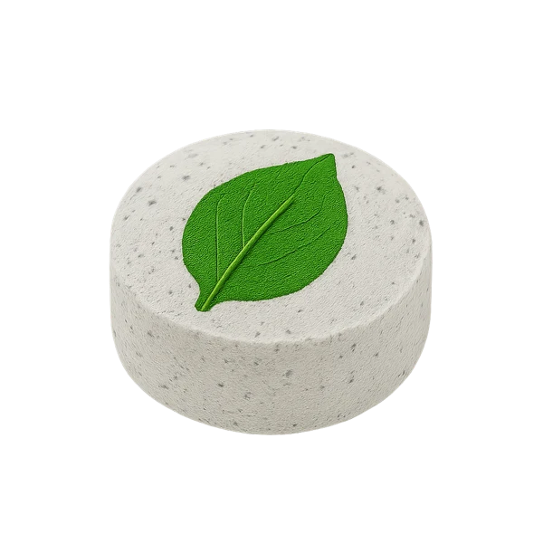 Tablet with leaf – clean ingredients